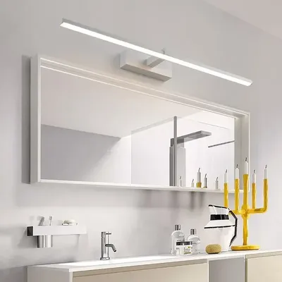 Recharge Led Mirror Lights Wall Lamp Bathroom Waterproof White Black Flat Lamp Modern Indoor Wall lamp Bathroom Lighting Make Up