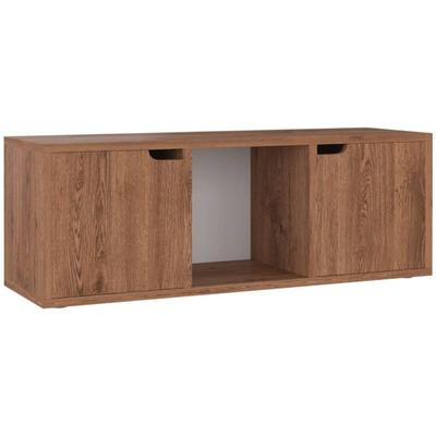 TV-Schrank Braun Eichen-Optik 88,5x27,5x30,5 cm Holzwerkstoff Vidaxl