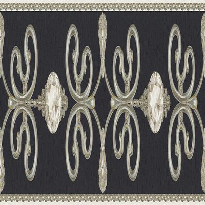 A.S. Creation Only Borders 369161 Papiertapete Barockoptik 0.15 m x 5 m Schwarz Image