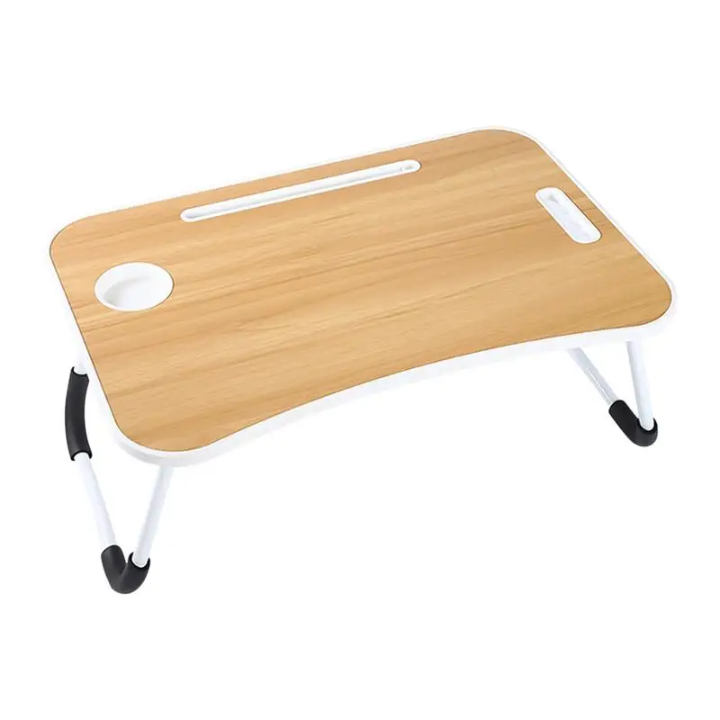 Laptop-Betttisch, rutschfest, zusammenklappbar, für Schoß, Stehpult, Notebook-Ständer, Lesehalter, Laptop-Halter für Bett, Couch, Sofa, Bodenschreiben Image