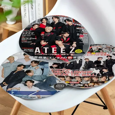 A-ATEEZ kpop modernen minimalist ischen Stil Plüsch Kissen nach Hause Rücken Kissen weich bequem Image