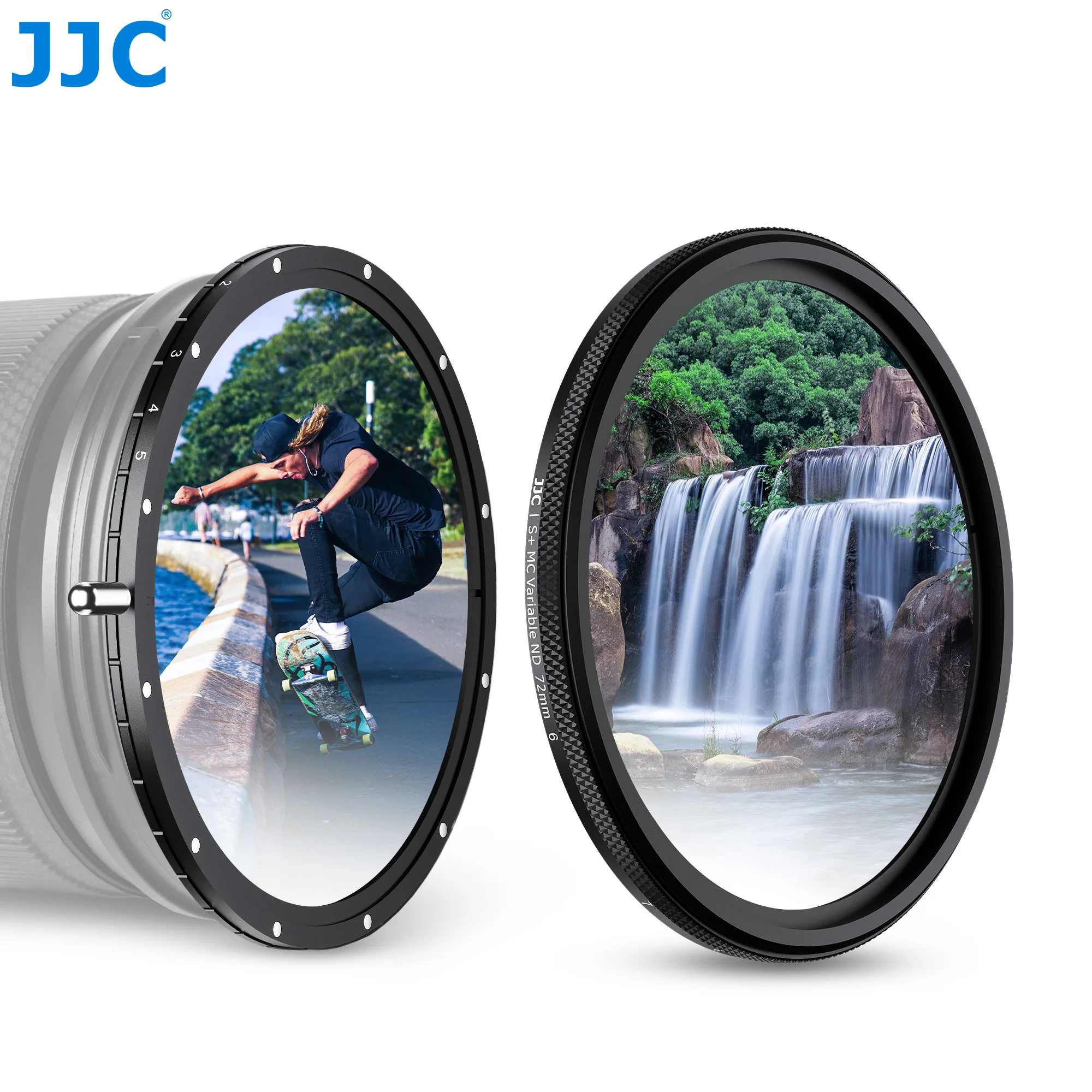 Jjc true color 67mm nd filter variabel nd 0, 5-1, 5 no x cross no vignetting mehrfach beschichteter einstellbarer Linsen filter mit neutraler Dichte Image