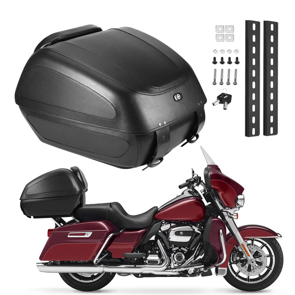 Motorrad Gepäck Trunk Tail Box Hinten Top Case für Harley Honda Suzuki Yamaha Kawasaki 45 cm * 47 cm * 33 cm