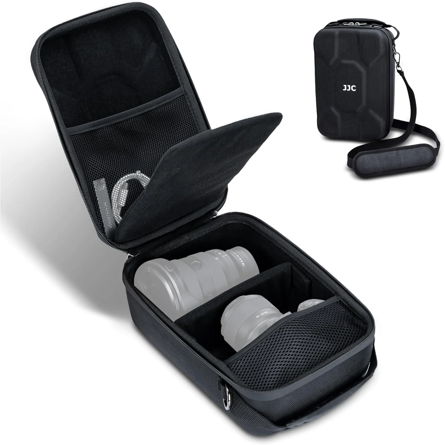 JJC Hartkamera-Reisetasche für Sony A7 V A7V A7M5 A7R5 A7IV V A7III II A7 Canon R6 Mark II R8 R7 R5 R Nikon Z8 Z5 Fuji XT50 Image