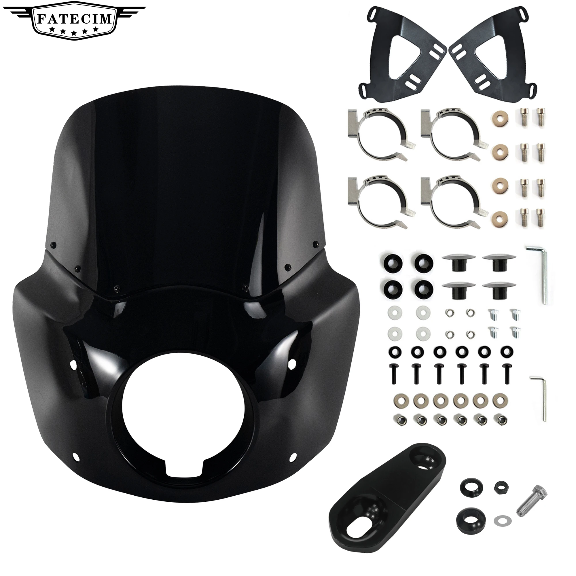 11 Zoll Motorrad Frontverkleidung für Road Warrior Verkleidung für Harley Sportster 883 Iron 883 XL883N XL1200 Image