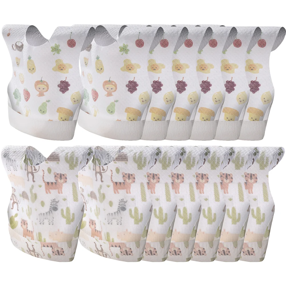Bavoir jetable pour bébé, 40 pièces, tablier d