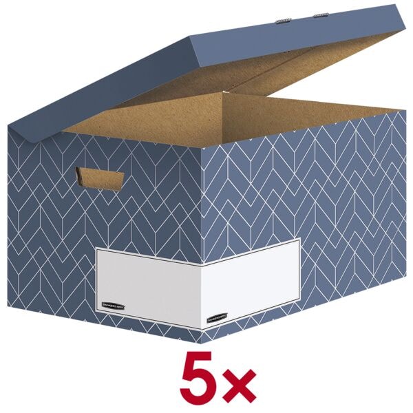 Bankers Box System 5er-Pack Archivboxen »Bankers Box Décor« 36,7 x 57,0 x 29,5 cm, 36.7x29.5x57 cm Image
