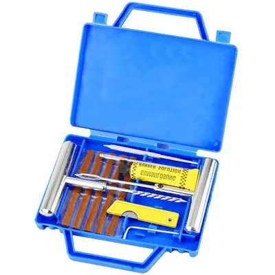 Car Tire Repair Kit with Box Tire Puncture Emergency Repair Tools Car Motorcycle Bicycle Tyre