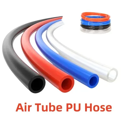 HEBAI 1M 5M 10Meter PU Hose Compressor Hose Air Tube 4*2.5mm 6*4mm 8*5mm 10*6.5mm 12*8mm 14*10mm Pneumatic Air Hoses PU Pipe