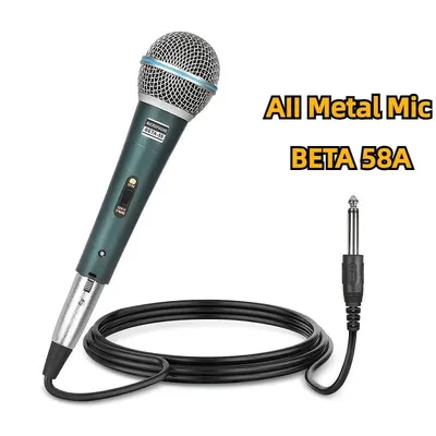 BETA 58A Supercardioid Dynamic Microphone For Stage Singing Professional Wired Microphone for Shure