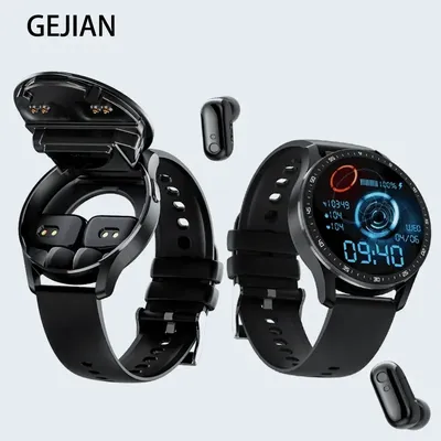 GEJIAN X7 Headset Smart Watch TWS Two In One Wireless Bluetooth Dual Headset Call Health Monitor