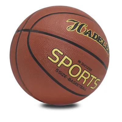 Size 7 Rubber Basketball Wear-resistant High Elastic Good Hand Feel Basketball Dribbling Training