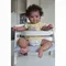 48CM Bebe Reborn Schwarz Nette Baby Spielzeug für Kinder Tuch Körper Silikon Lockiges Haar Puppen