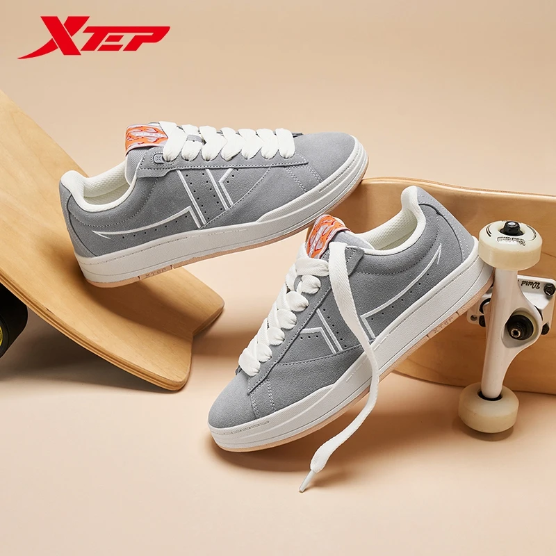 Xtep Jiao Ban Skateboard-Schuhe für Herren, Herbst, Street-Style, Skate-Schuhe, Haltbarkeit, bequeme Turnschuhe 876319310022