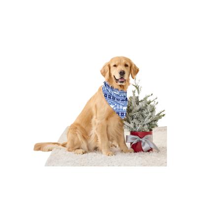 Plus Size Women's Pet Scarf by Dreams & Co. in Navy Bear Isle (Size L/XL)