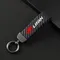 Portachiavi con corda in pelle in fibra di carbonio per auto di nuova moda per Lifan Solano X60 125cc X50 320 Logo personalizzato accessori per auto