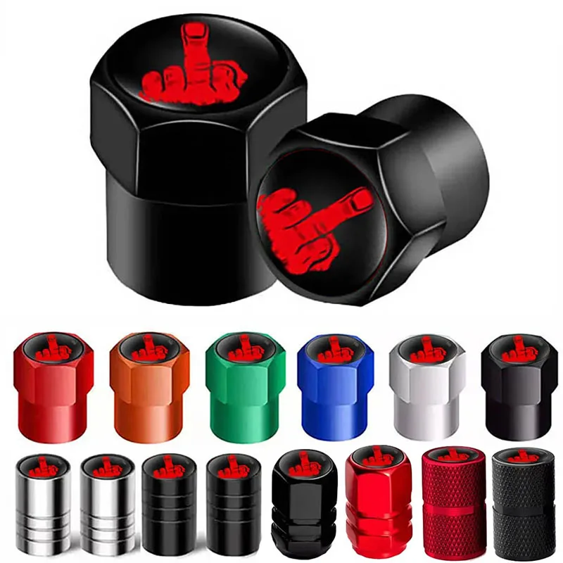 4 pezzi tappi valvole pneumatici per auto guarnizione in alluminio tappi stelo valvola pneumatici coperture antipolvere universali per auto camion moto tappi bicicletta