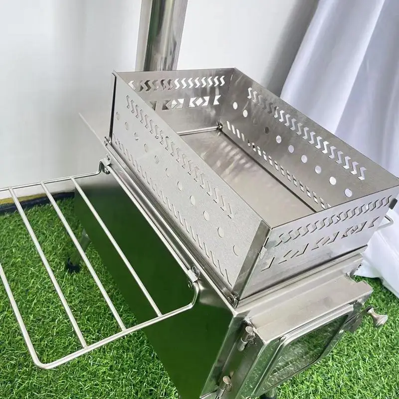 Sauna Stein halter Edelstahl Brennholz Sauna ofen liefert hitze beständige Holzkohle Feuer box Holzofen Sauna Stein korb