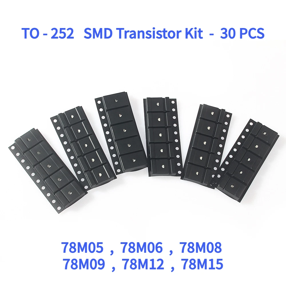 30 Teile/satz TO-252 SMD Transistor Kit 78M05 78M06 78M08 78M09 78M12 78M15 6 Arten IC Verschiedene Packung spannung regler triode Image