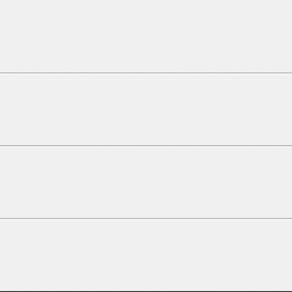 HÖRMANN Sektionaltor LPU42 mit Zarge L-Sicke verkehrsweiß, silkgrain, 2315x2080 mm,Zarge mit N-Beschlag Image