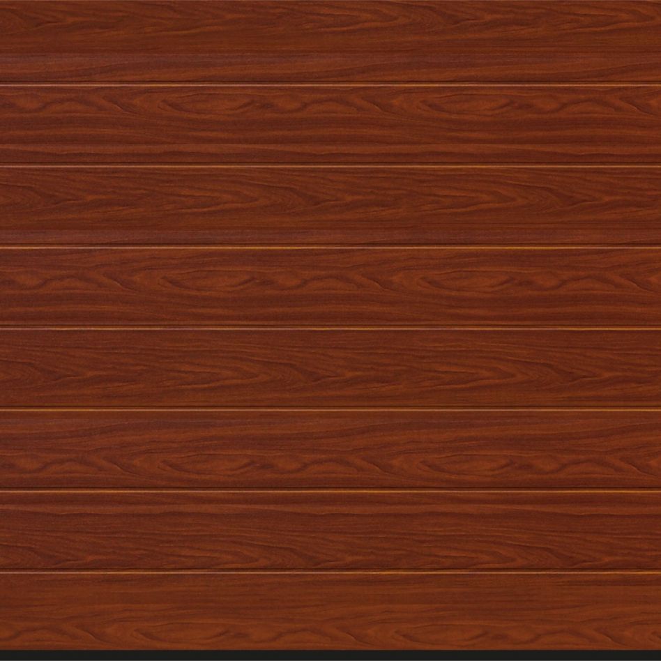 HÖRMANN Sektionaltor LPU42 mit Zarge M-Sicke rosewood, Zarge mit N-Beschlag, 2250x2125 mm Image