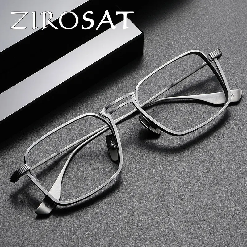 ZIROSAT NEUE Optische Gläser DLX125 Titan Vollrand Rahmen Brillen Rx Männer Gläser für Männliche Brillen Image