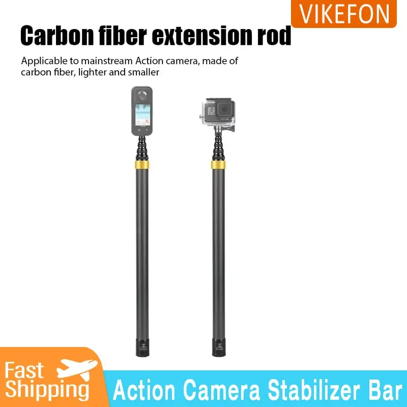 Carbon Fiber Invisible Extended Edition Selfie Stick für Insta360 X3 GO3 Action 4 Zubehör 300 CM für DJI GoPro Selfie Stick Image