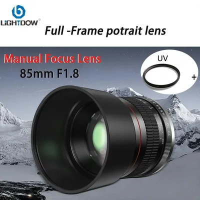 Light dow 85mm f2.0 Porträt objektiv mit manuellem Fokus für Canon eos 80d 250d 2000d 4000d 200d 9000d 800d nikon d3500 d850 Kamera objektive