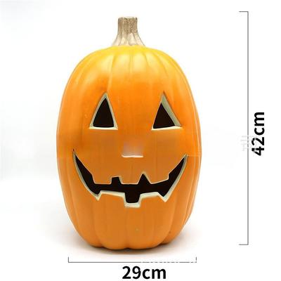 Halloween Pumpkin Decorations Outdoor Garden Decorations LED Lantern Scene Layout With Many Expressions Funny Pumpkin Lantern Decoration Easter Hollow Big Pumpkin Glowing