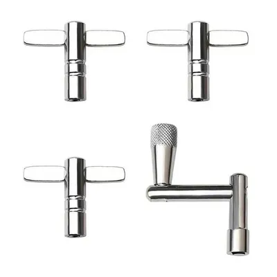 Z-shaped Rocker Drum Tuning Key Silvery Quick Disassembly & Installation Universal T-shaped Drum Kit