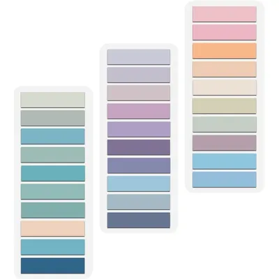 3 Pack 600 Pcs Page Markers Sticky Note Page Labels, Reusable File Index Sticker Tabs, Waterproof