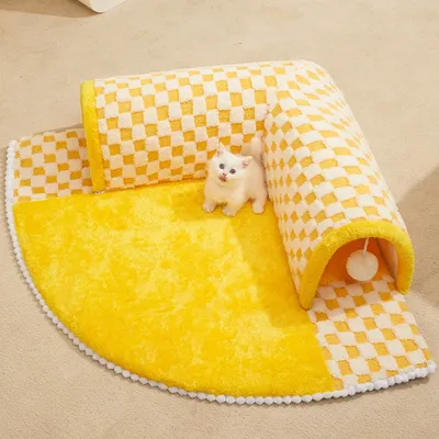 New Cat Nest Cat Tunnel Winter Warm Closed Removable and Washable Cat Shelter House Winter Pet Safe