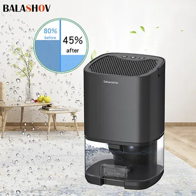 110V US Portable Air Dehumidifier with Basic Air Filter for Home Room Office Moisture Absorbers