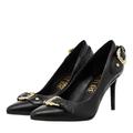 Versace Jeans Couture Pumps & High Heels - Fondo Scarlett - Gr. 37 (EU) - in Schwarz - für Damen - aus Leder & Leder & Synthetisches Material & Leder