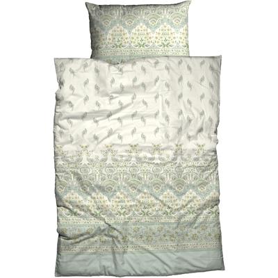 Bettwäsche CASATEX "Jolie", grün (salbei, grün), B/L: 155cm x 220cm, , Satin, B/L: 80cm x 80cm, Satin, Obermaterial: 100% Baumwolle, Bettwäsche, elegantes Design mit zarten Blumenmustern und sanften Farben Image