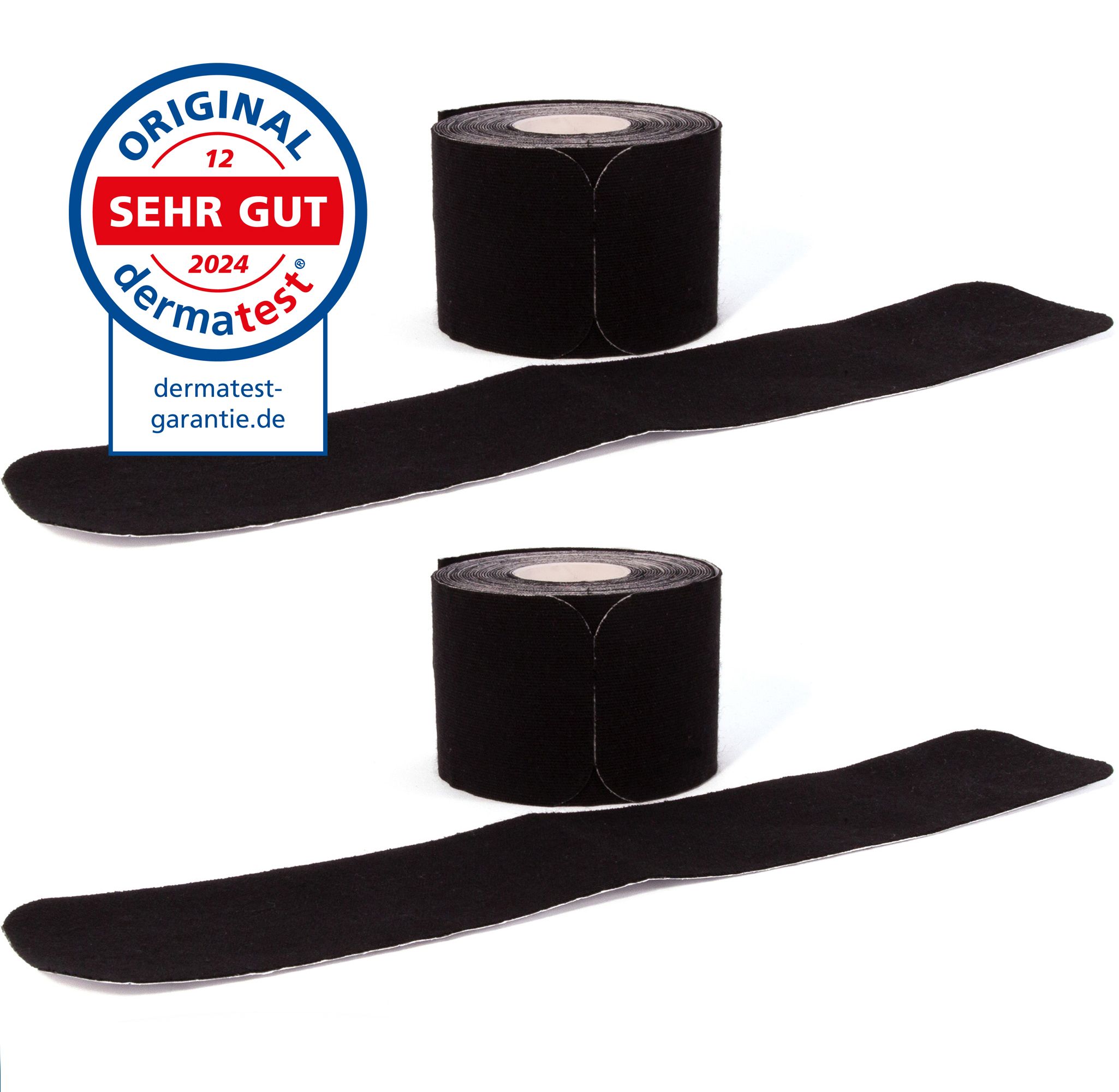 axion® nastri kinesiologici PRECUT nero – 20 strisce da 25 x 5 cm cias