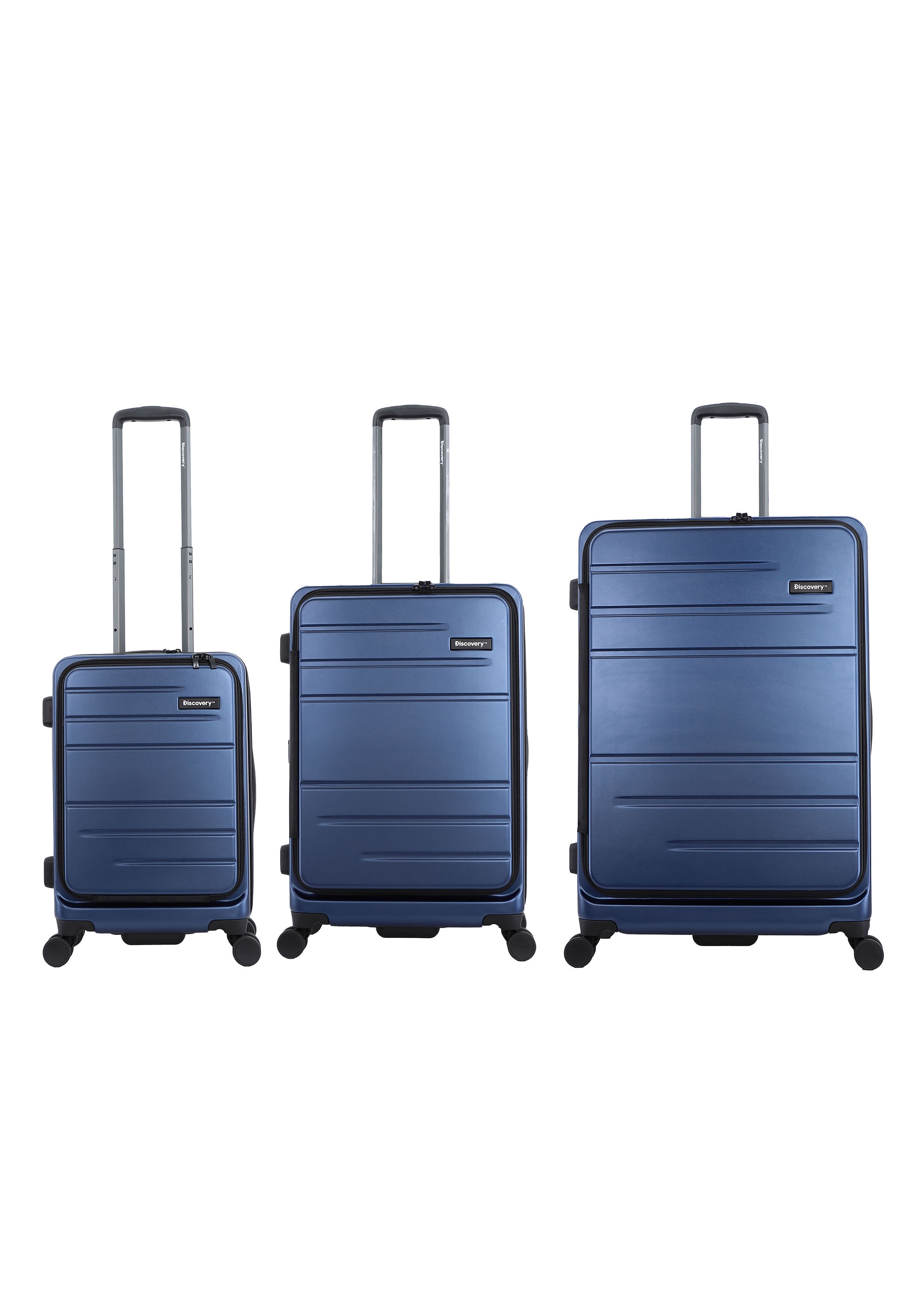 Koffer DISCOVERY "Patrol", Gr. B/H/T: 54 x 78 x 32, blau, Polyester, unifarben, klassisch, Koffer, aus hochwertigem Polycarbonat-Material Image