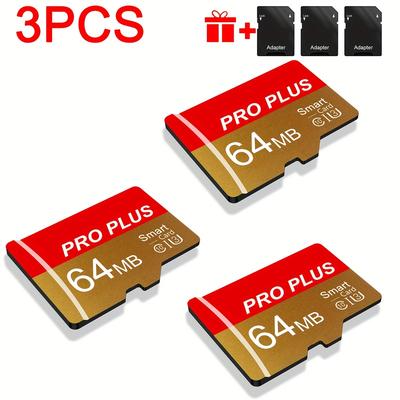 TEMU 3pcs Memory Card 512mb 256mb 128mb 64mb With Adapter, High Speed Memory Card, Uhs-i A1 Memory Tf Card For Tablet/camera/mobile Phone/camera/car Audio/game Console -store Your Files Securely!