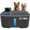 TEMU Dog Water Fountain For Large Dogs, 2.1gal/ 8l/ 270oz Large Dog Water Fountain For Dogs Inside W/ Water Level Window And Led Shortage Reminder, Ultra-quiet Fountain For Multiple Pets