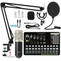 Microfono a condensatore professionale BM 800 Wireless Bluetooth V10 PRO scheda audio per PC Computer Phone Karaoke Live Singing Gaming