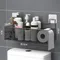 Bathroom Shelf Shower Wall Mount Shampoo Storage Holder With Suction Cup No Drilling Kitchen Storage