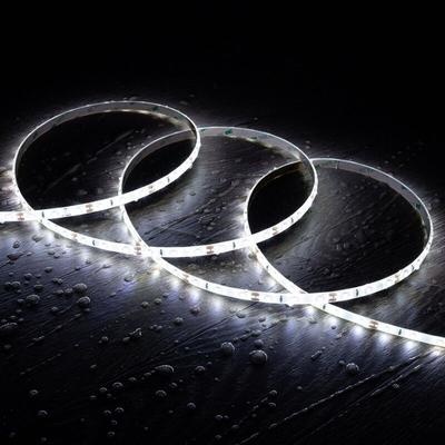 LED-Streifen 12V SMD 60 LED/m 5m 5W/m 400lm/m Breite 8mm Schnitt 5cm IP65 6000K Kaltweiß Image