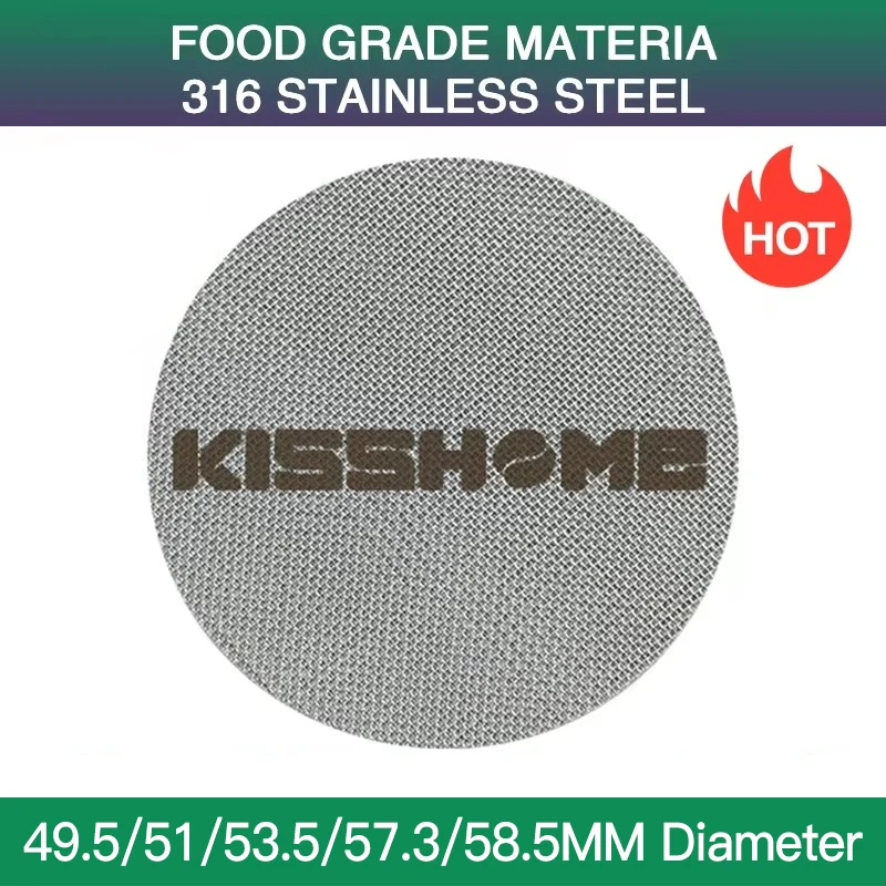 Espresso Puck Bildschirm Wiederverwendbare Filter Mesh Für 51MM 54MM 58MM Siebträger Barista Delonghi Breville Kaffeemaschine Zubehör Image