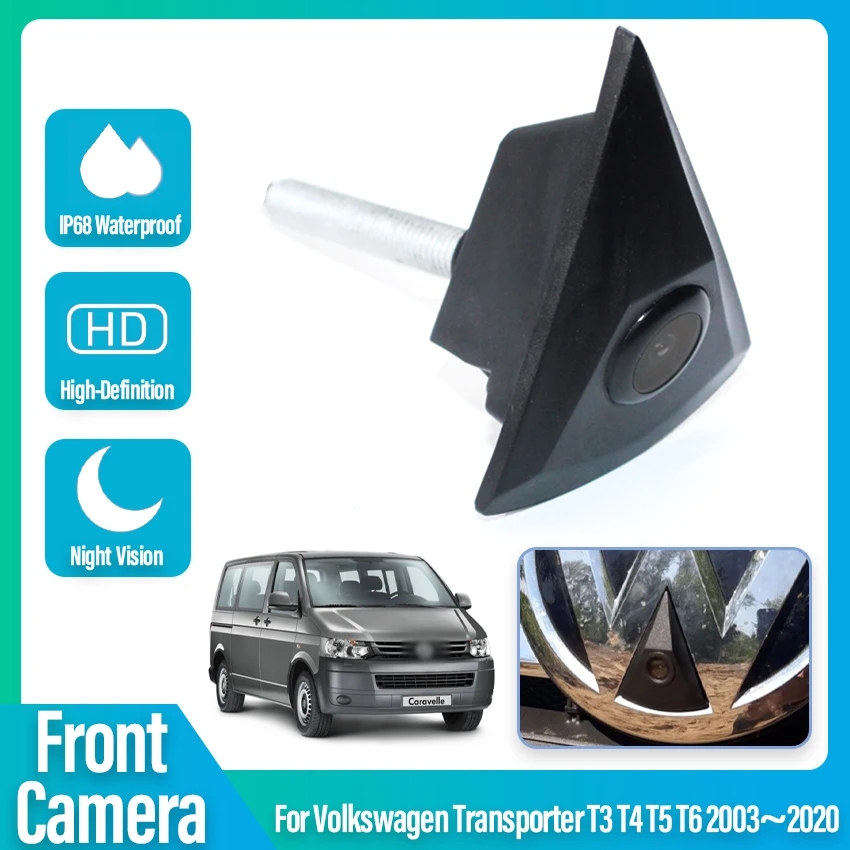 Auto Front View Logo Grill Kamera Für Volkswagen Transporter T3 T4 T5 T6 2003 ~ 2016 2017 2018 2019 2020 Full HD CCD Zubehör Image