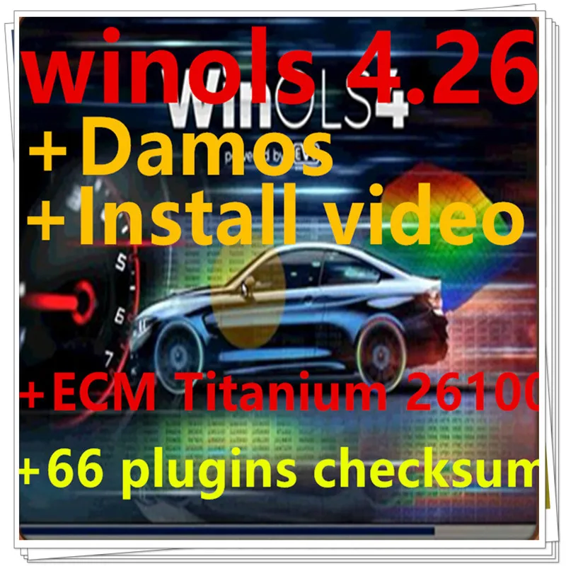 2026 Meistverkaufter Winols 4.26 + Unlock-Patch + Damos-Dateien + Video + Benutzerhandbuch + ECM Titanium 26000 Treiber Download-Link oder CD Image