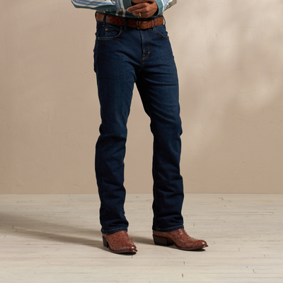 Tecovas Men's Premium Standard Jeans, Dark Wash, Denim, 32x34