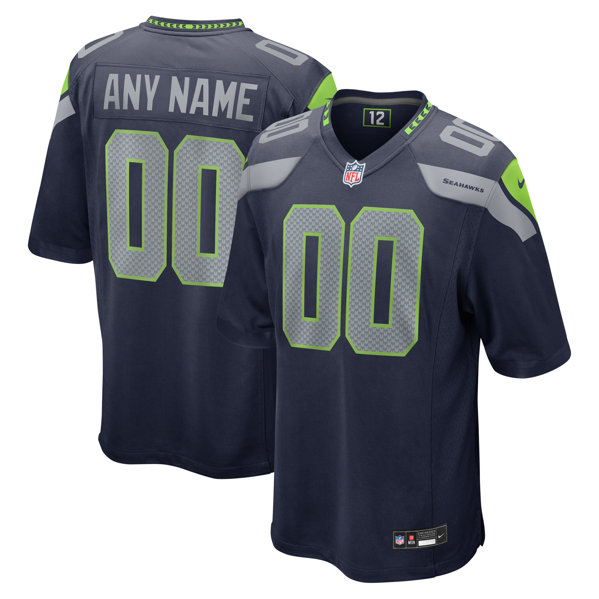 Seattle Seahawks Game Heimtrikot - Personalisiert - Jugendliche Image