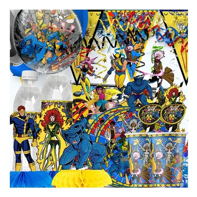 X-Men The Avengers Wolverine Birthday Party Decoration Balloon Backdrop Tableware Birthday Party