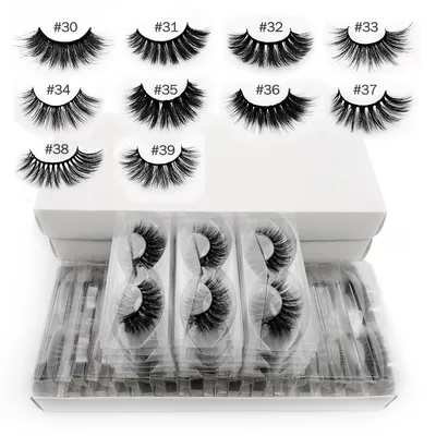 Wholesale mink eyelashes 4/10/20/50/100 pairs 3d mink lashes eyelash extension natural false