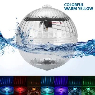 Solar Floating Pool Light Waterproof LED Solar Glow Ball Lamp Decoration for Pools Pond Fountain